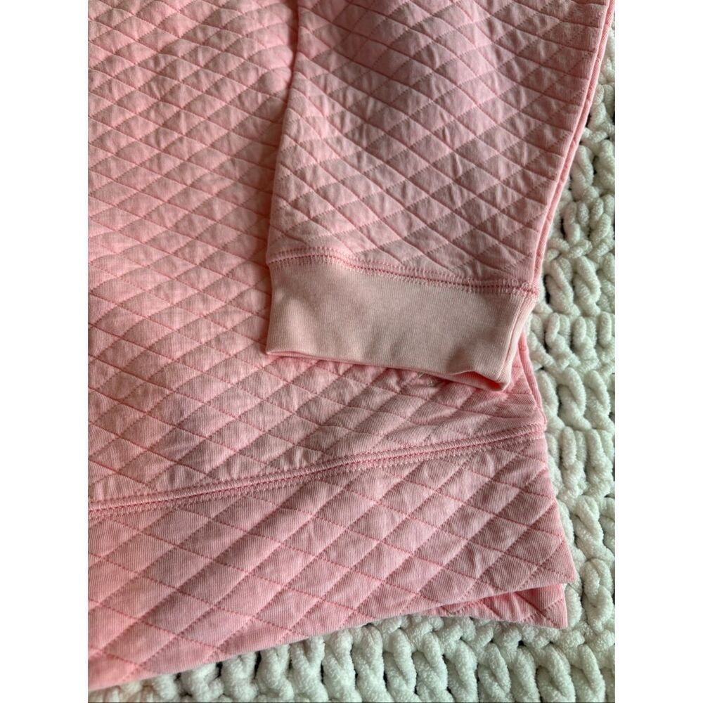 NWT The Beaufort Bonnet Company Pink Quilted Crewneck Pullover coastal loungewea - Picture 6 of 9